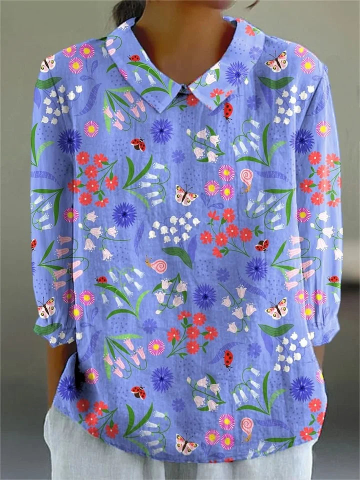 Daphny™ - Vintage Colorful Blouse