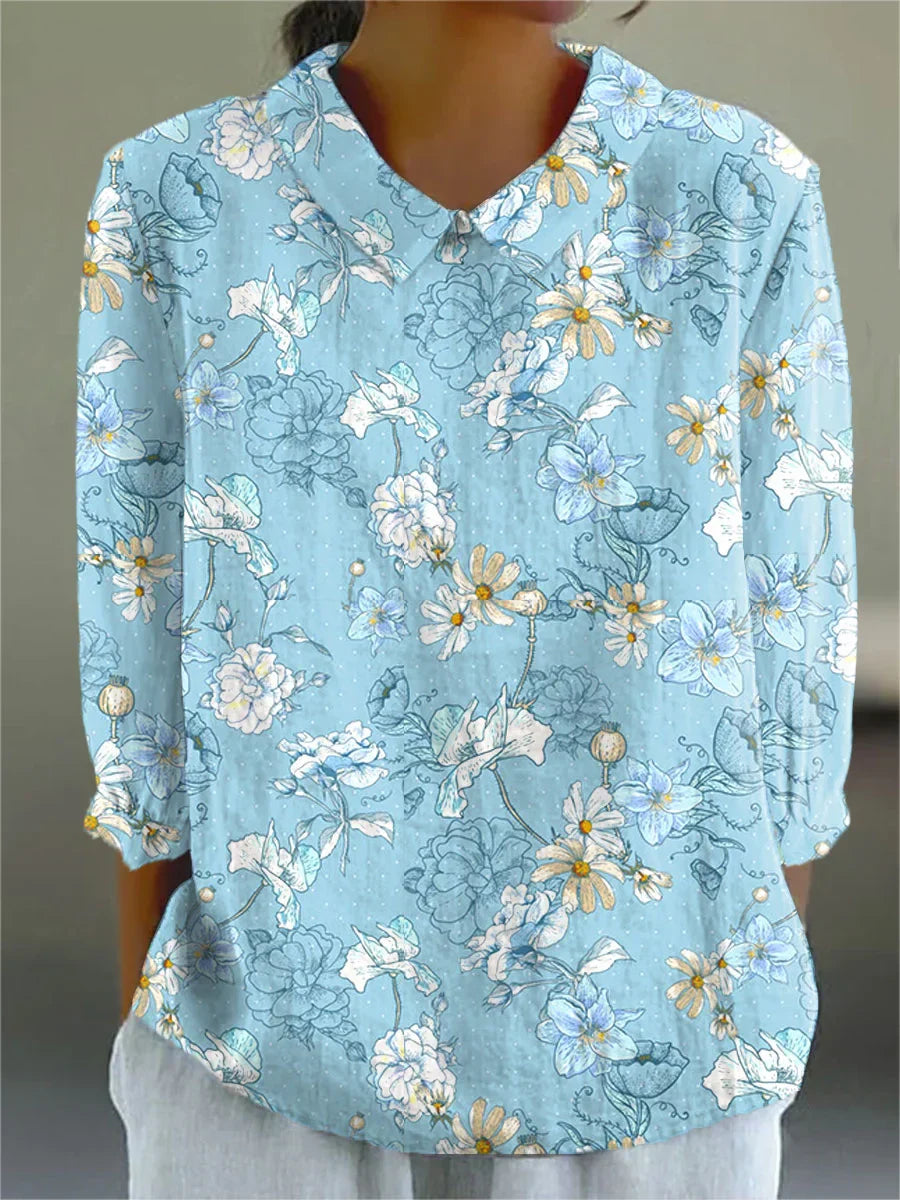 Chanti™ - Vintage Colorful Blouse