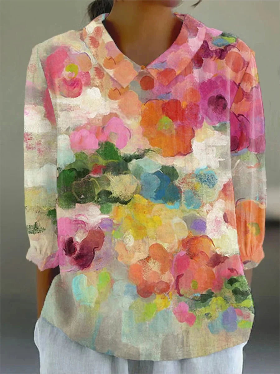 Nelisa™ - Vintage Colorful Blouse