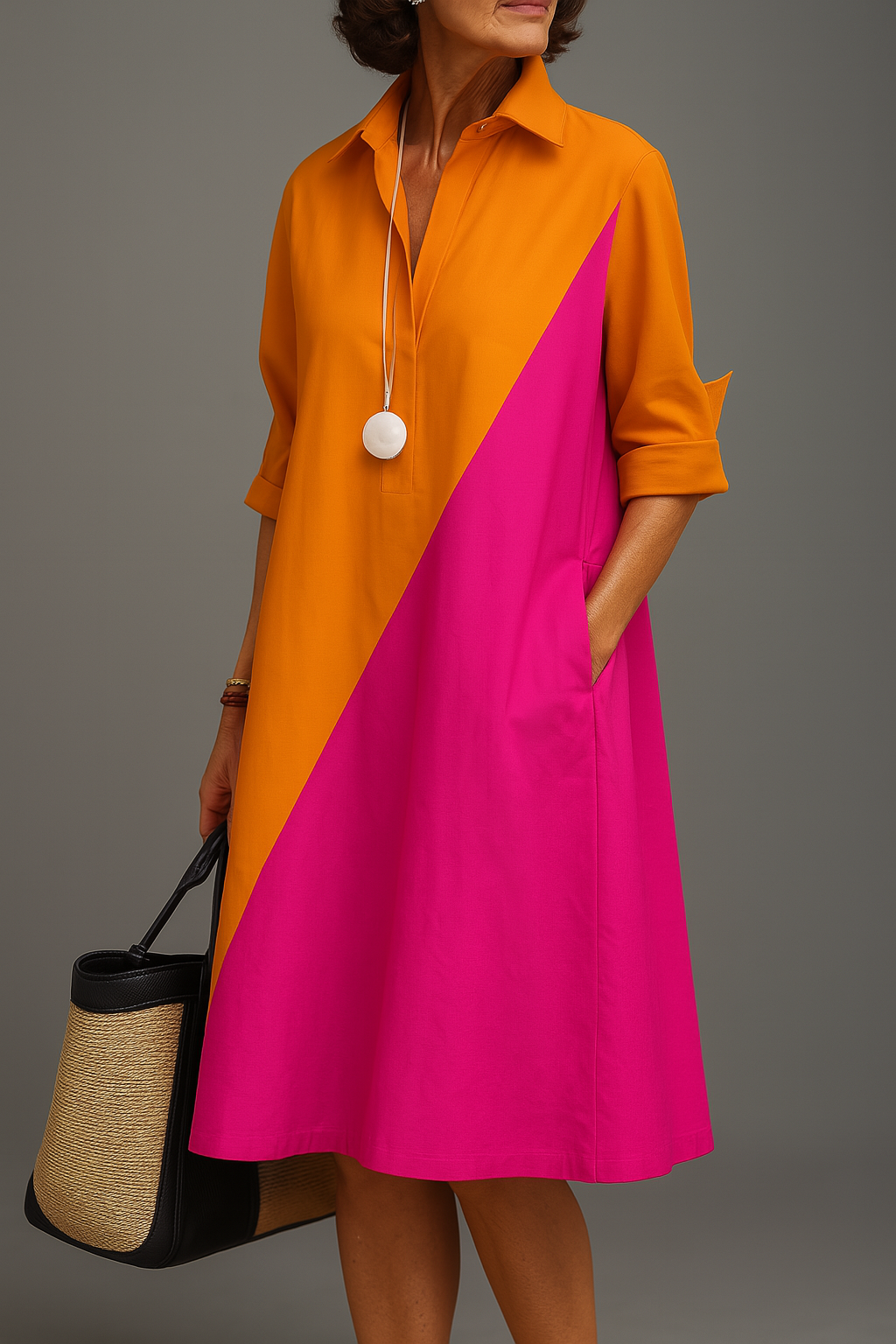 Joanie™ - Elegant Midi Dress