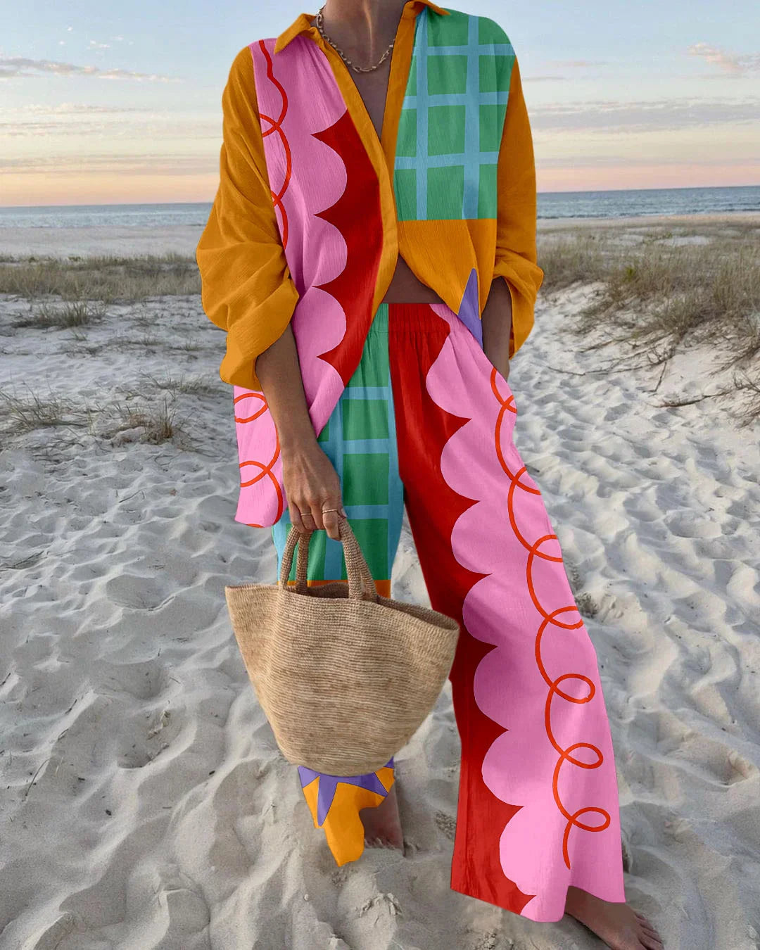 Elle™ - Multicoloured Printed Set