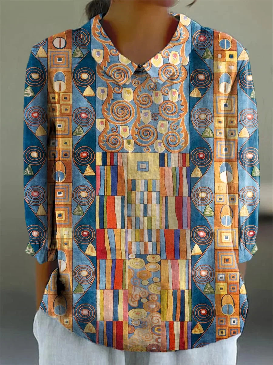 Phila™ - Vintage Colorful Blouse