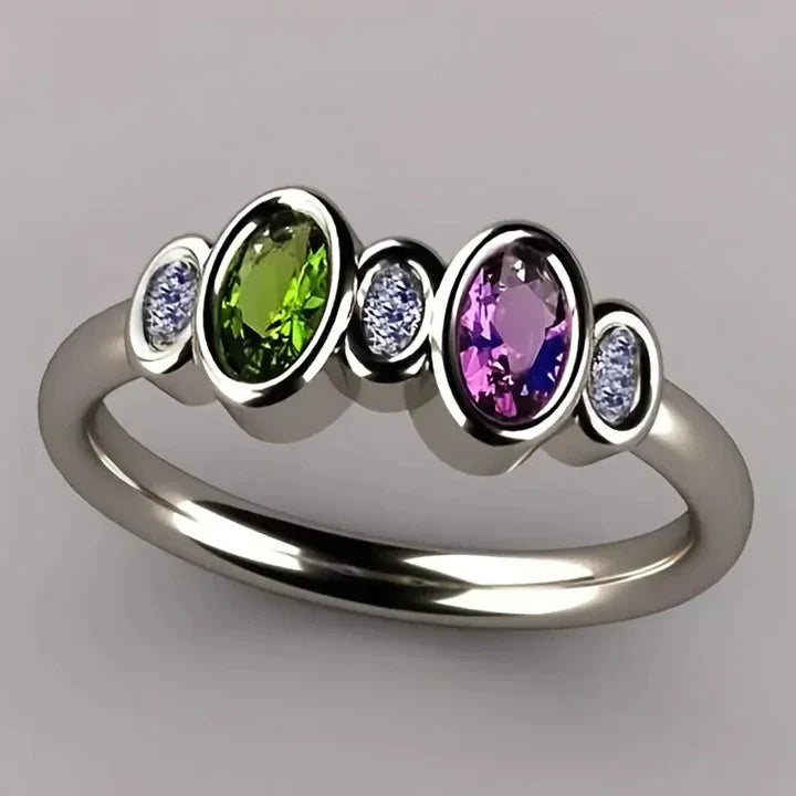 Addison™ - Coloured Set Vintage Ring