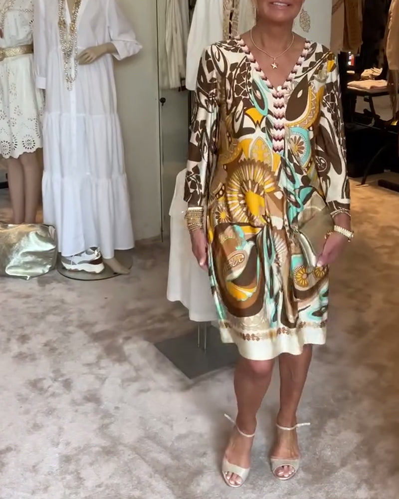 Mildred™ - Vintage Print Dress