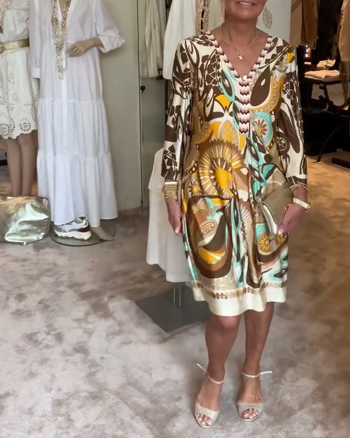 Mildred™ - Vintage Print Dress