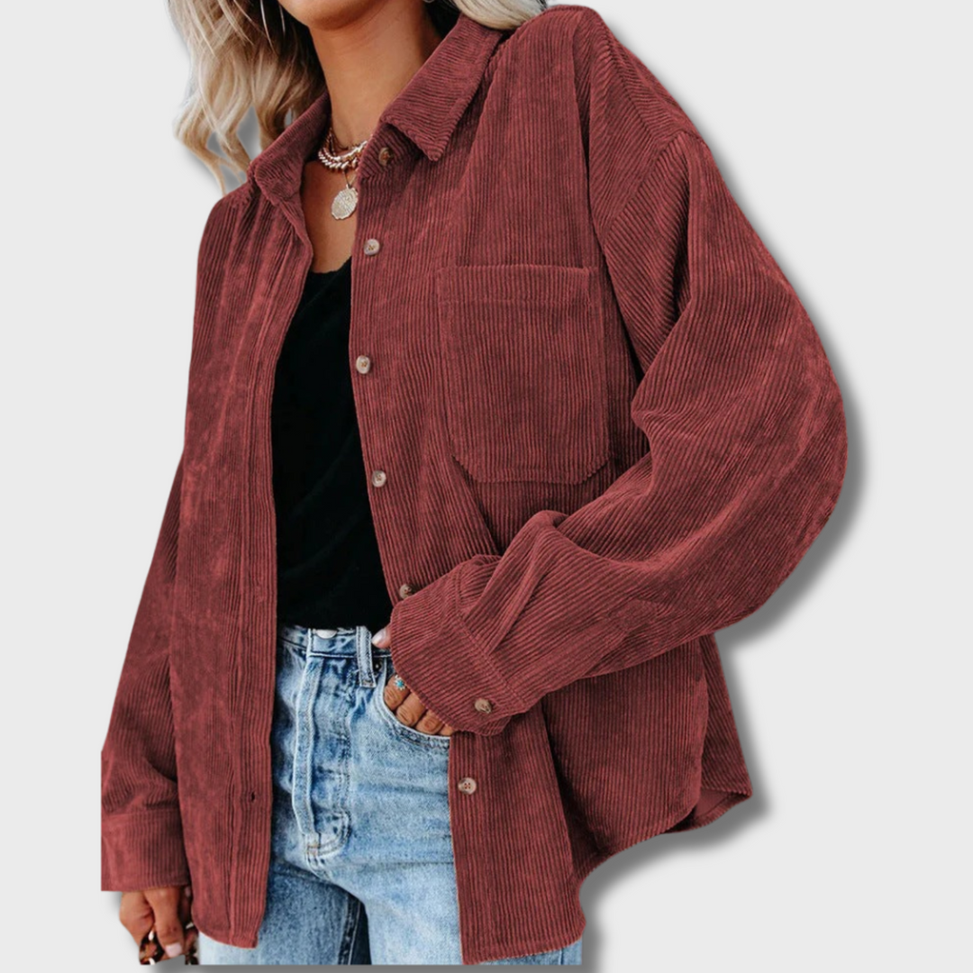 Gwen™ Vintage velvet shirt