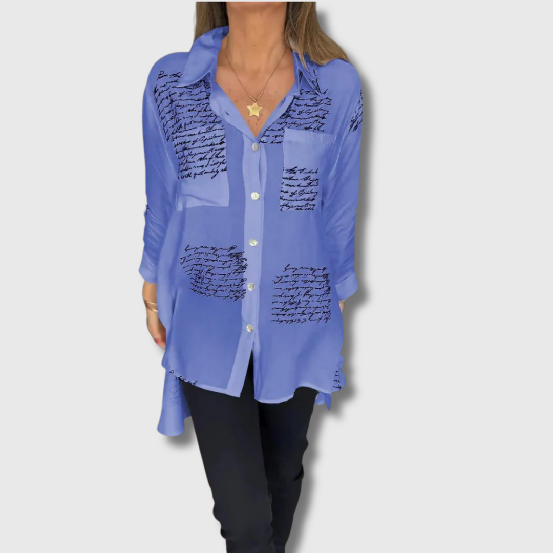 Juane™ - Handwritten Button-Up Shirt