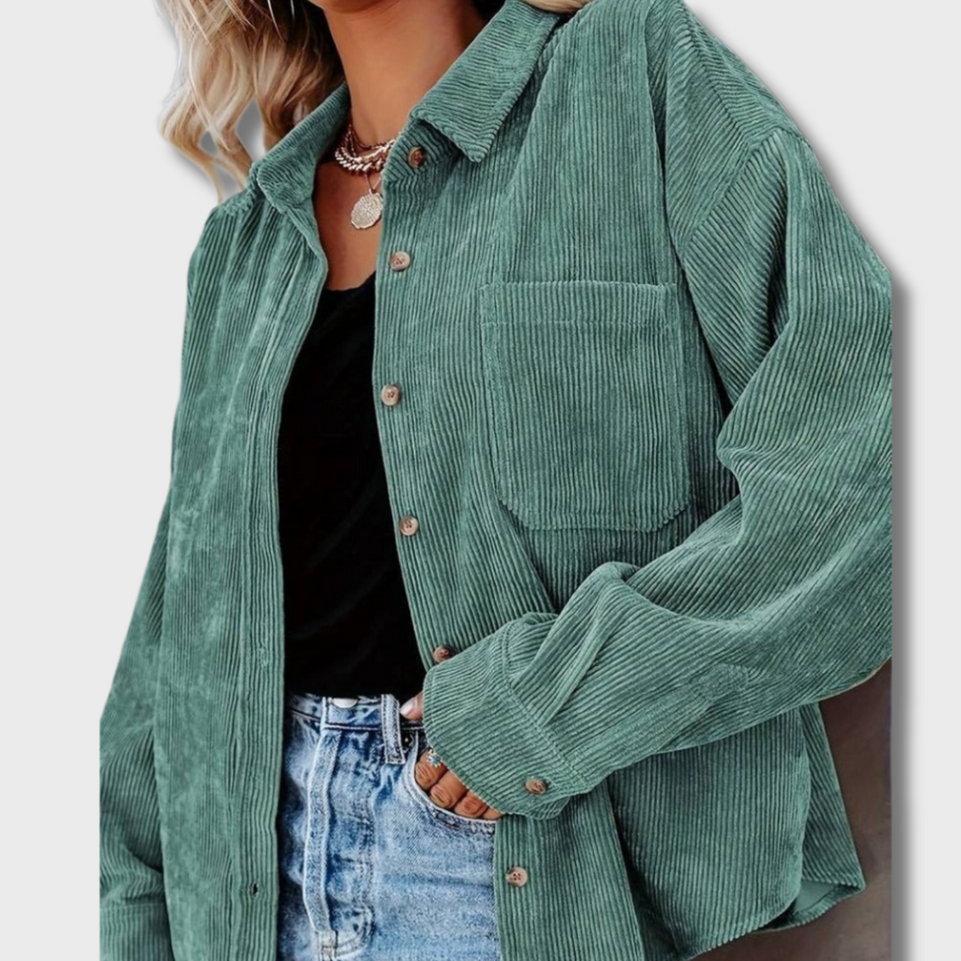 Gwen™ Vintage velvet shirt