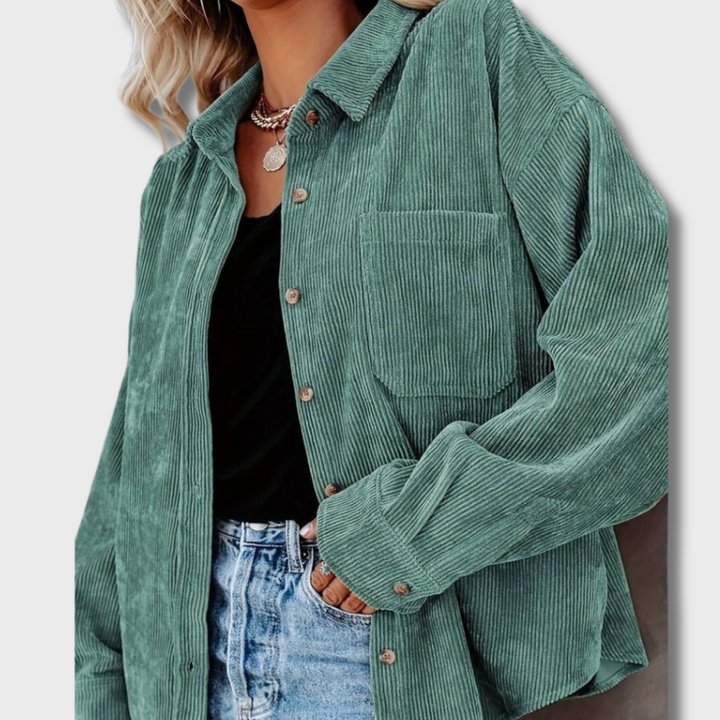 Gwen™ Vintage velvet shirt