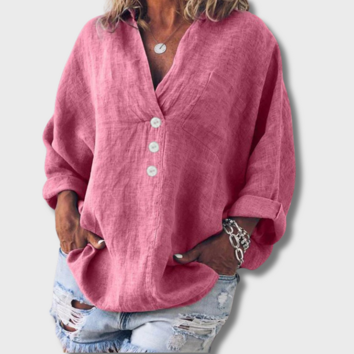 Kai™ - Stylish Cotton Linen Pullover