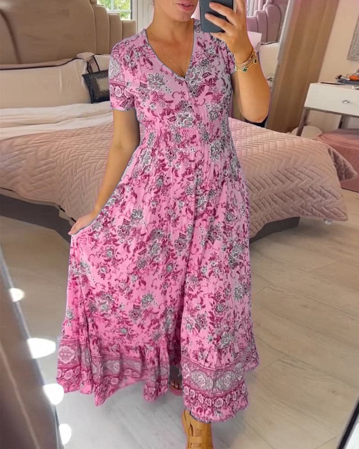 Leah™ - Floral Maxi Dress