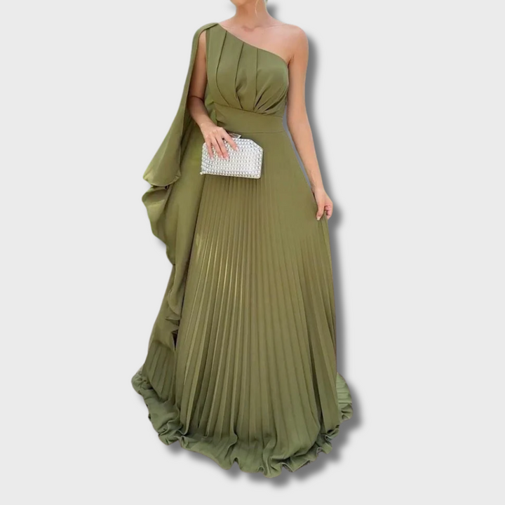 Jin™ - One-shoulder Pleated Dress
