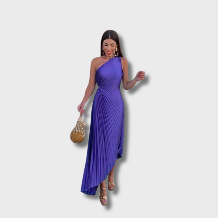 Frena™ - Elegant One Shoulder Midi Dress