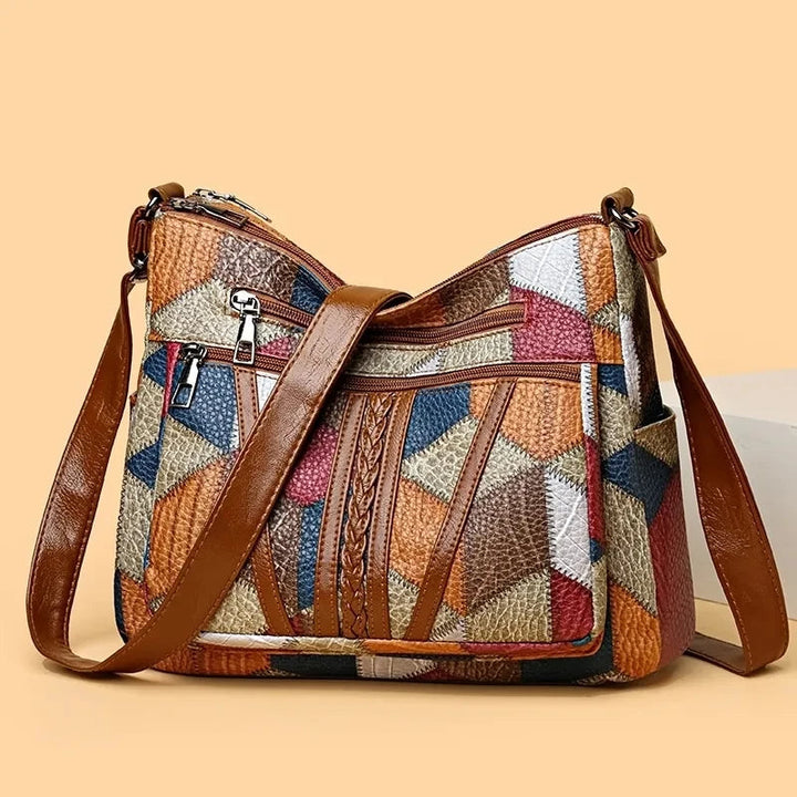 Edna™ -  Patchwork Shoulder Bag