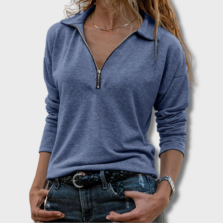 Carole™ - Chic Long-Sleeved Top