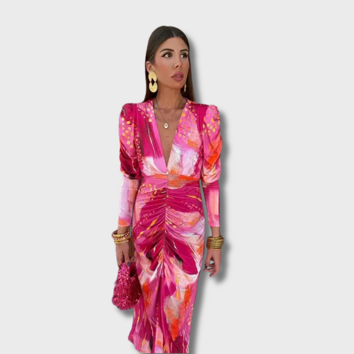 Giana™ - Pink Mirage Party Dress