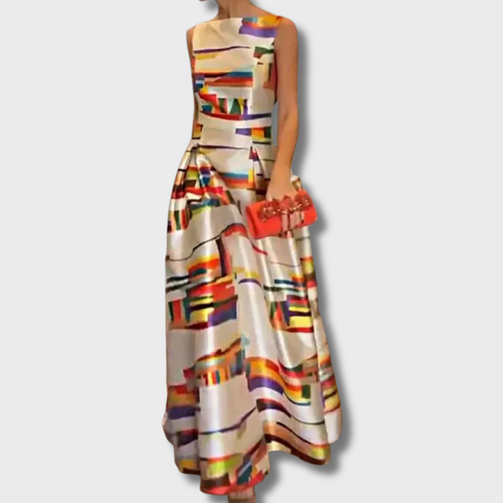Anie™ - Geometric Maxi Dress