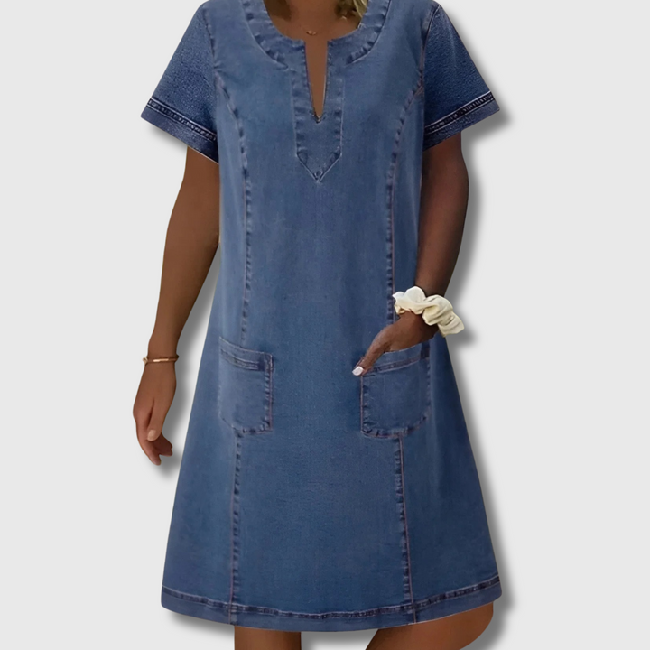 Faye™ - Soft Denim Dress