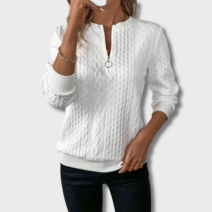 Tarra™ - Elegant Jumper with Zip