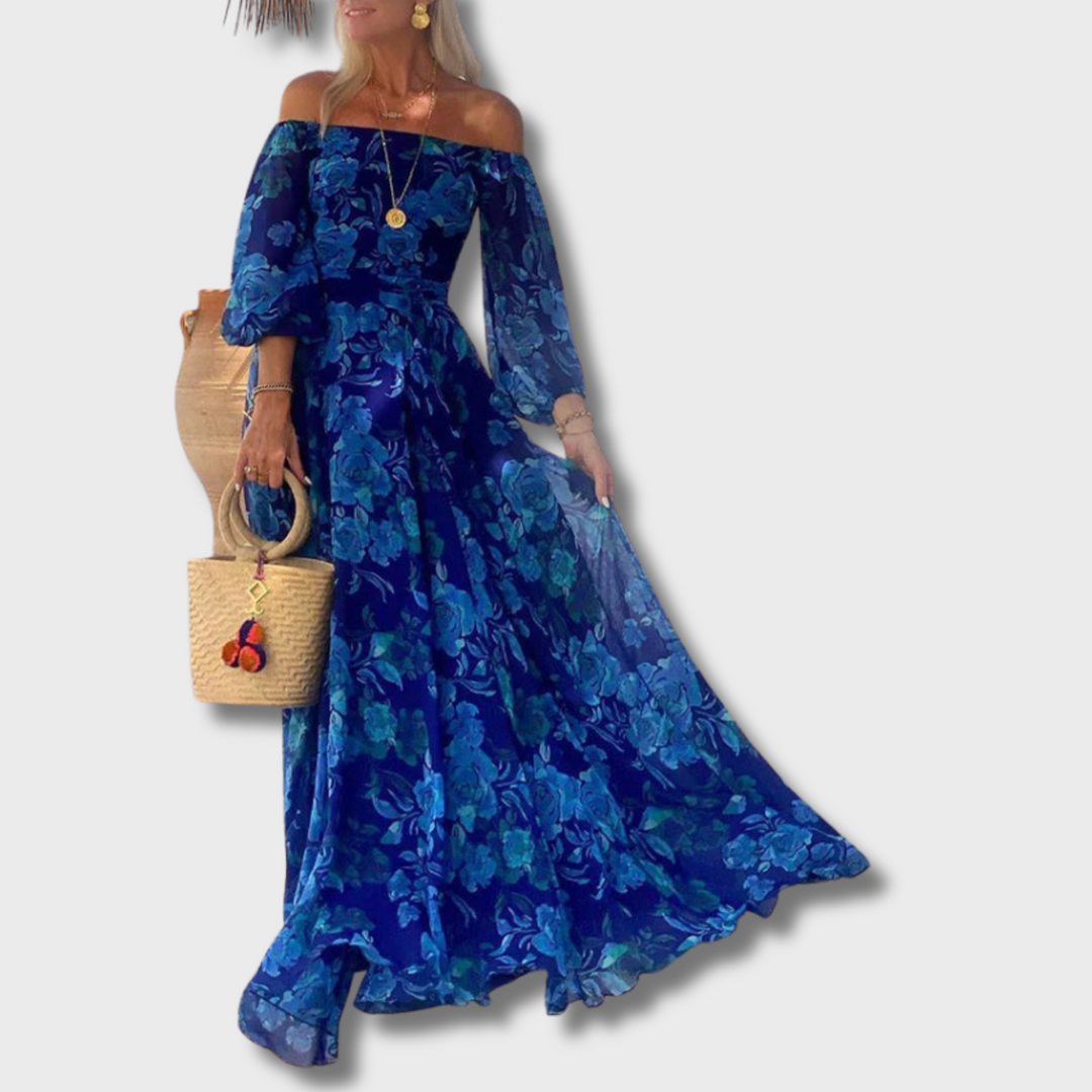 Yumi™ - Floral Off-Shoulder Maxi Dress
