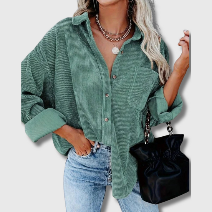 Gwen™ Vintage velvet shirt