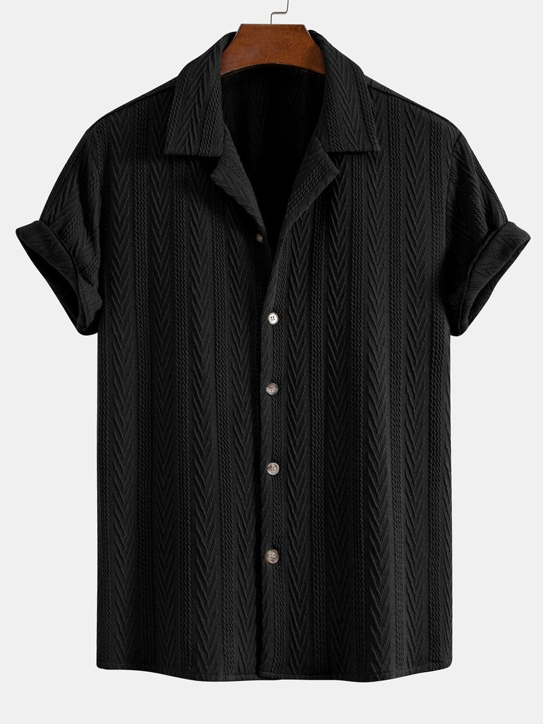 Elio™ - Cuban Shirt and Textured Shorts