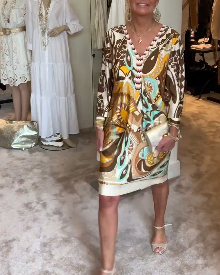 Mildred™ - Vintage Print Dress