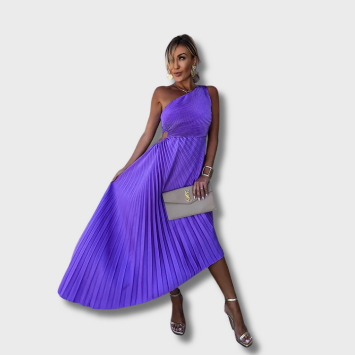 Frena™ - Elegant One Shoulder Midi Dress