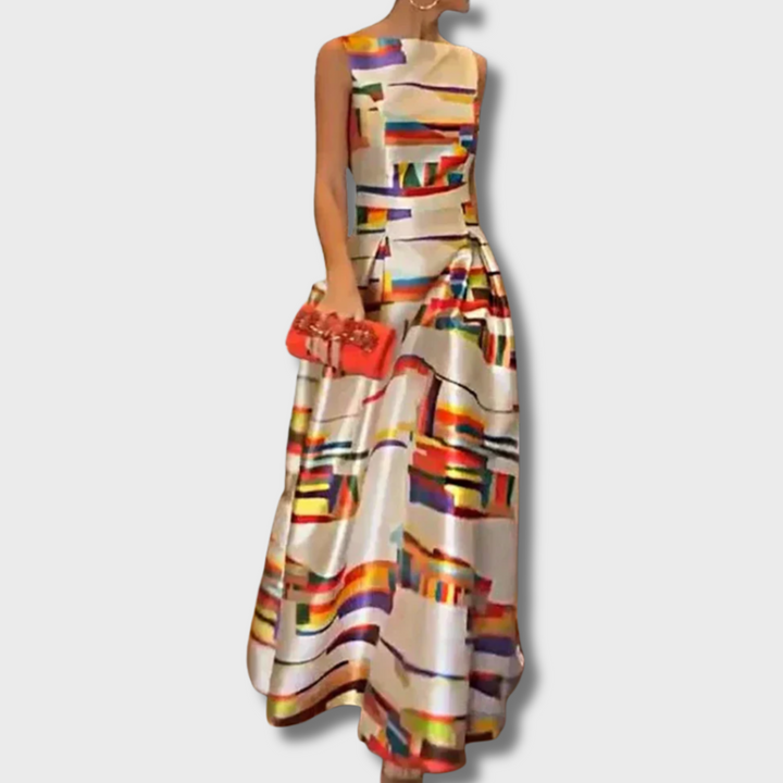 Anie™ - Geometric Maxi Dress
