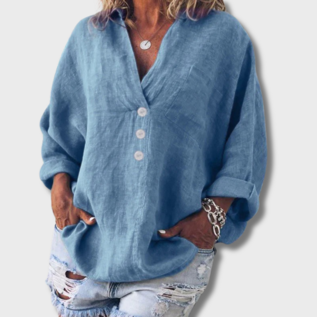 Kai™ - Stylish Cotton Linen Pullover