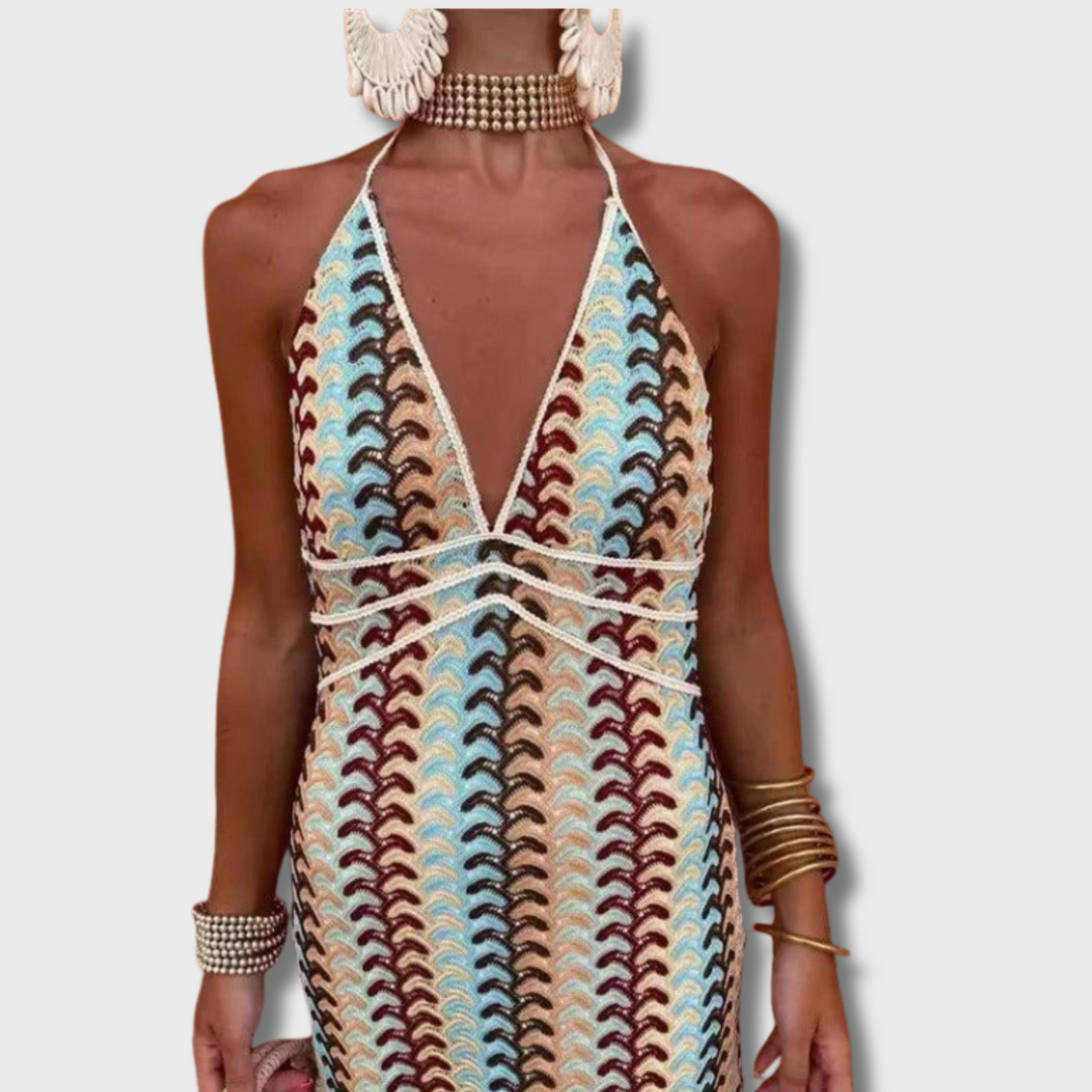 Yonna™ - Boho Crochet Beach Tunic Dress