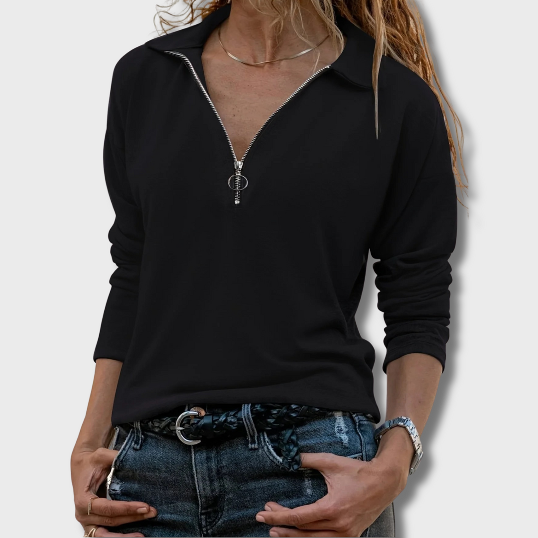 Carole™ - Chic Long-Sleeved Top