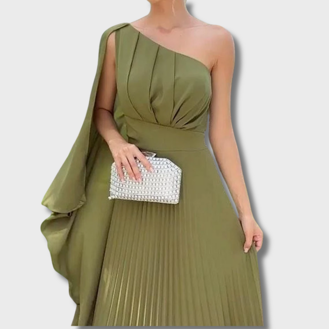 Jin™ - One-shoulder Pleated Dress
