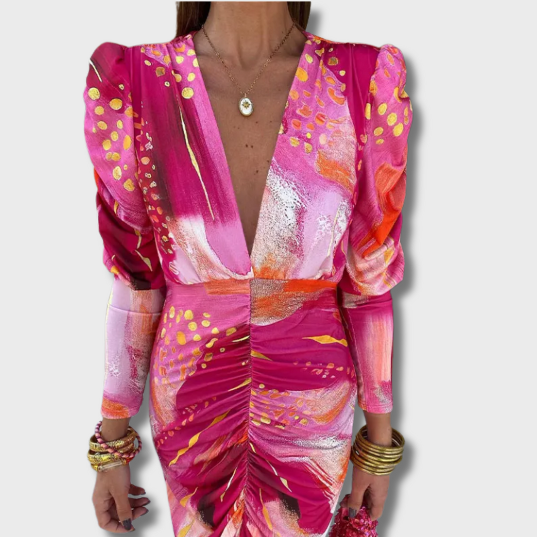 Giana™ - Pink Mirage Party Dress