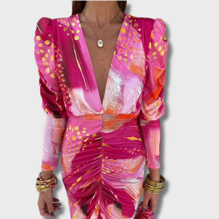 Giana™ - Pink Mirage Party Dress