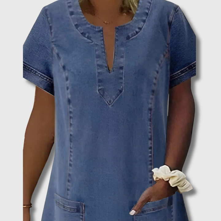 Faye™ - Soft Denim Dress