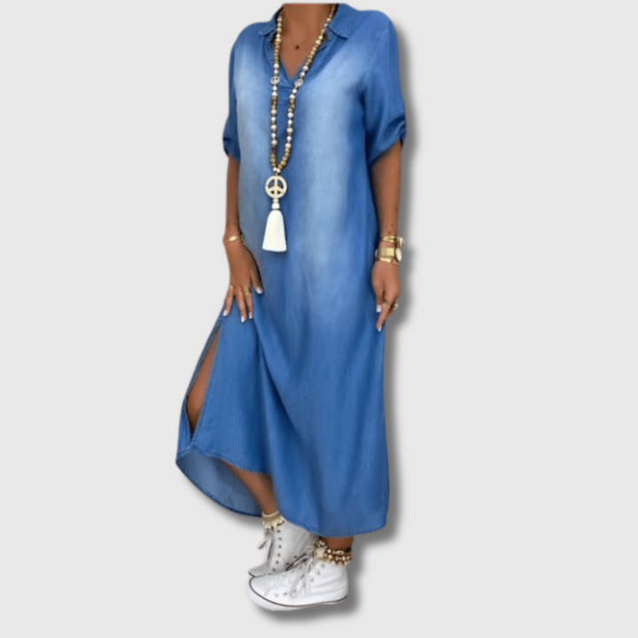 Mikaela™ - Comfortable Denim Dress