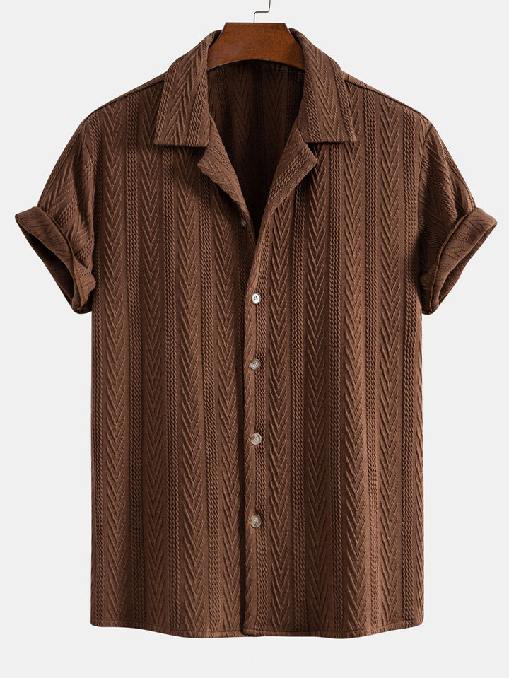 Elio™ - Cuban Shirt and Textured Shorts
