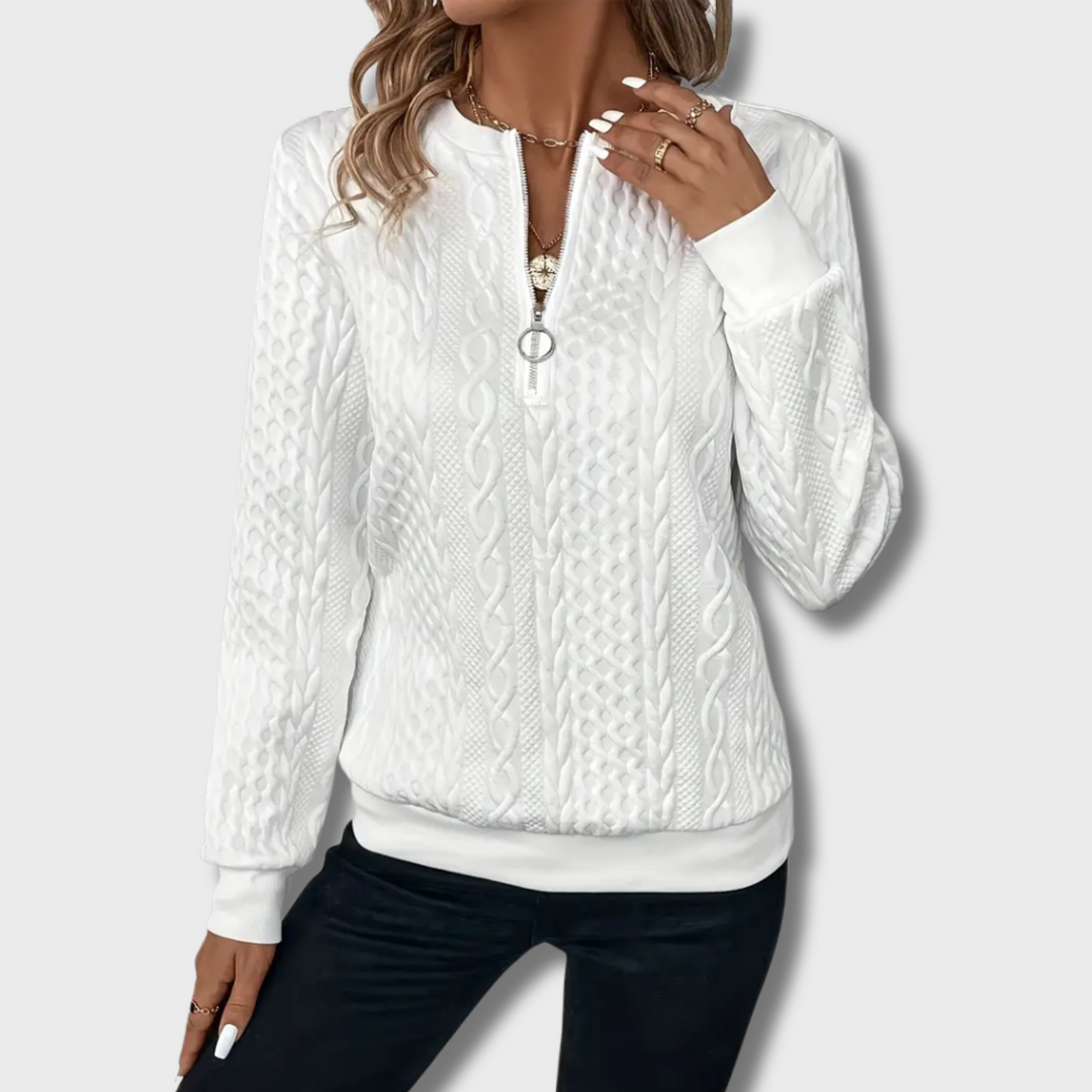 Tarra™ - Elegant Jumper with Zip