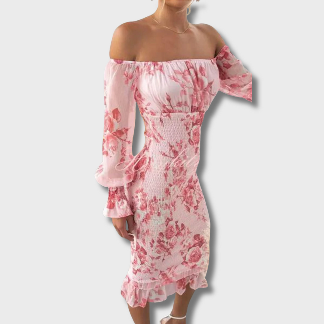 Zebb™ - Stunning Off Shoulder Midi Dress