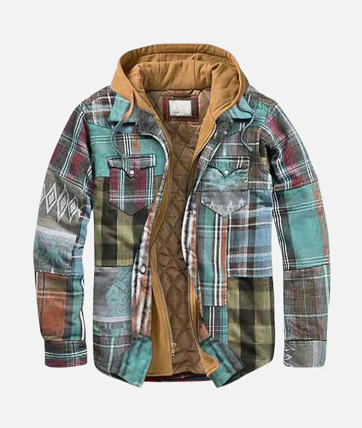 Tristan™ - Stylish Patchwork Plaid Jacket