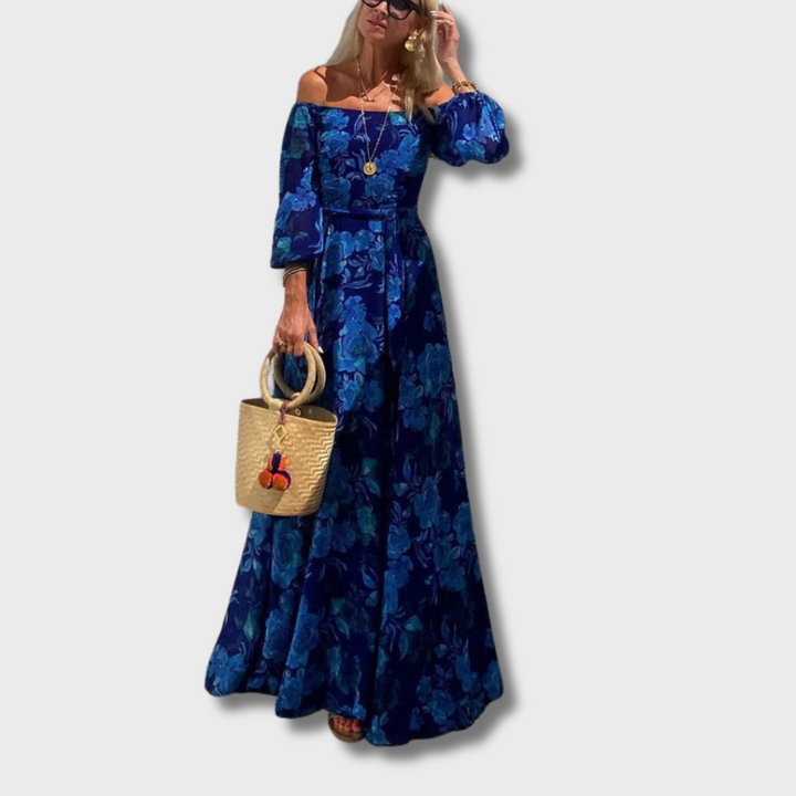 Yumi™ - Floral Off-Shoulder Maxi Dress