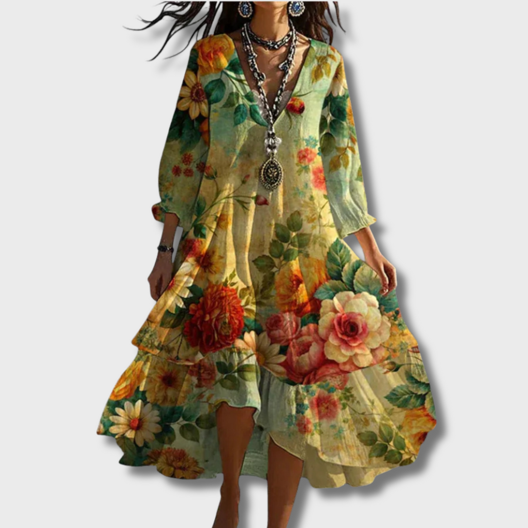 Zahara™ - Vintage Floral Dress