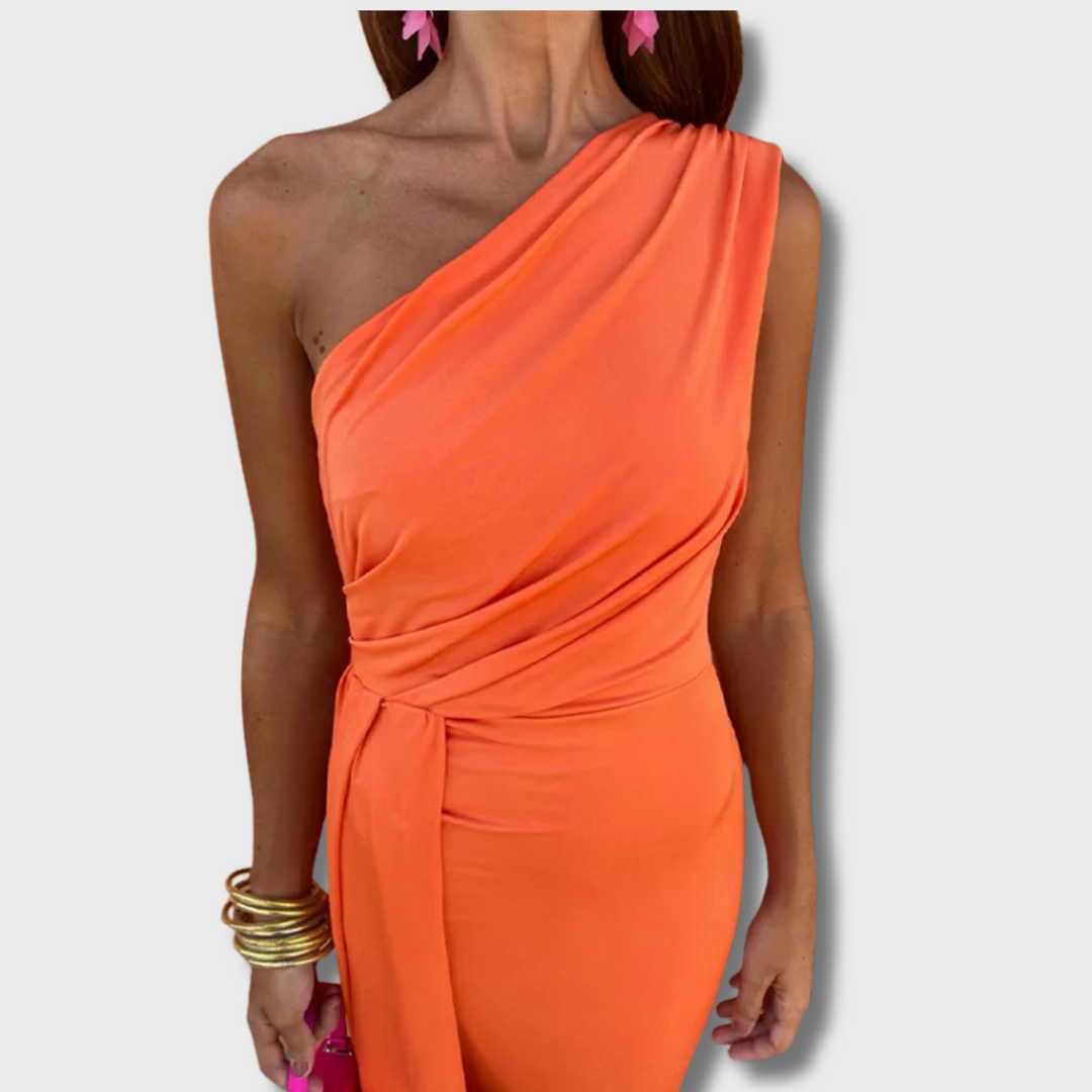 Yla™ - Asymmetrical Maxi Dress