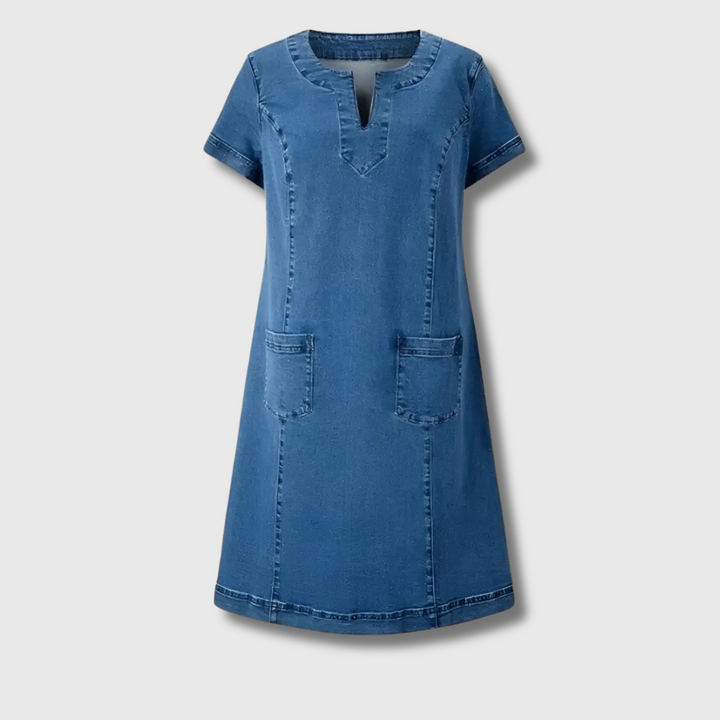 Faye™ - Soft Denim Dress