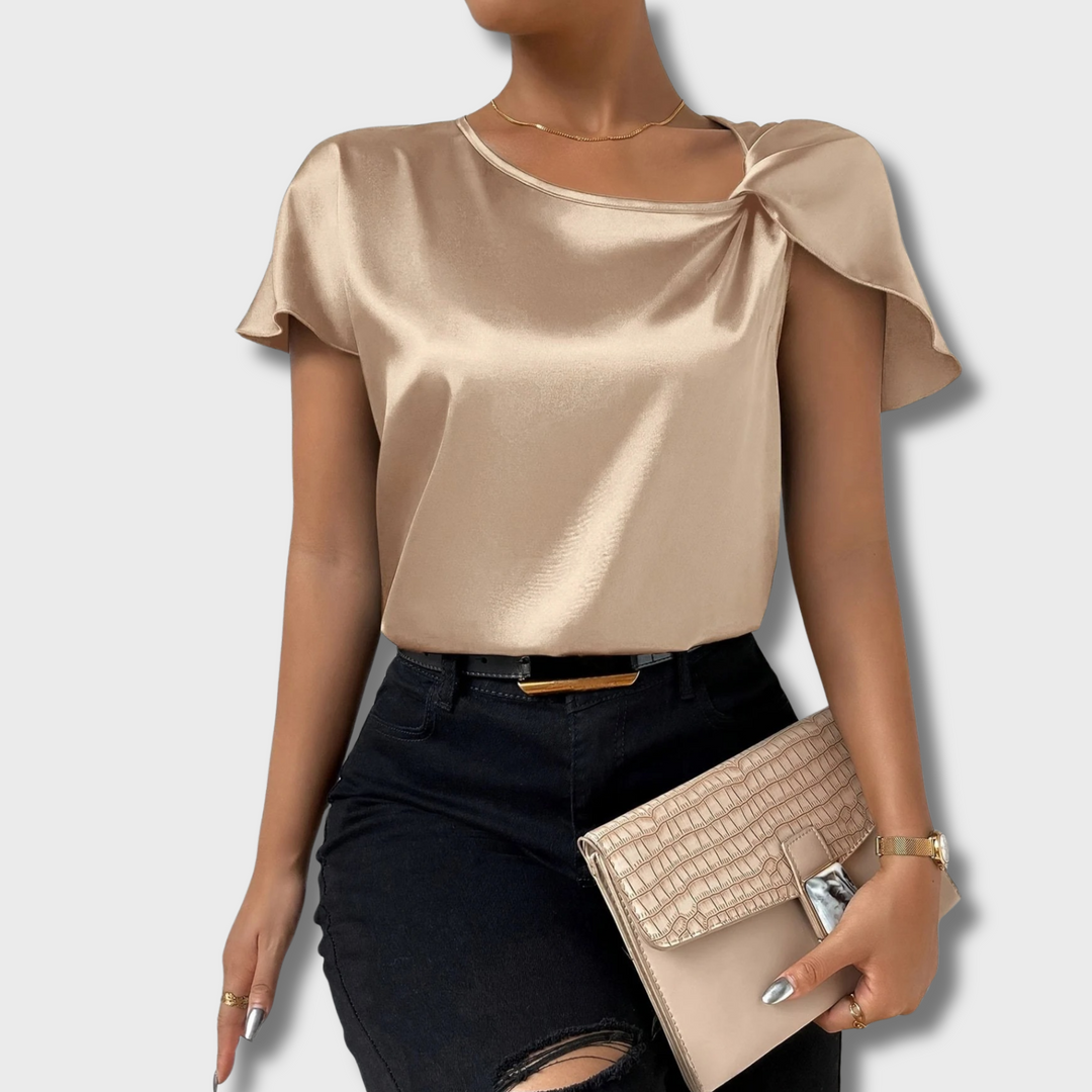 Gail™ - Trendy Top With Unique Shoulder Detail