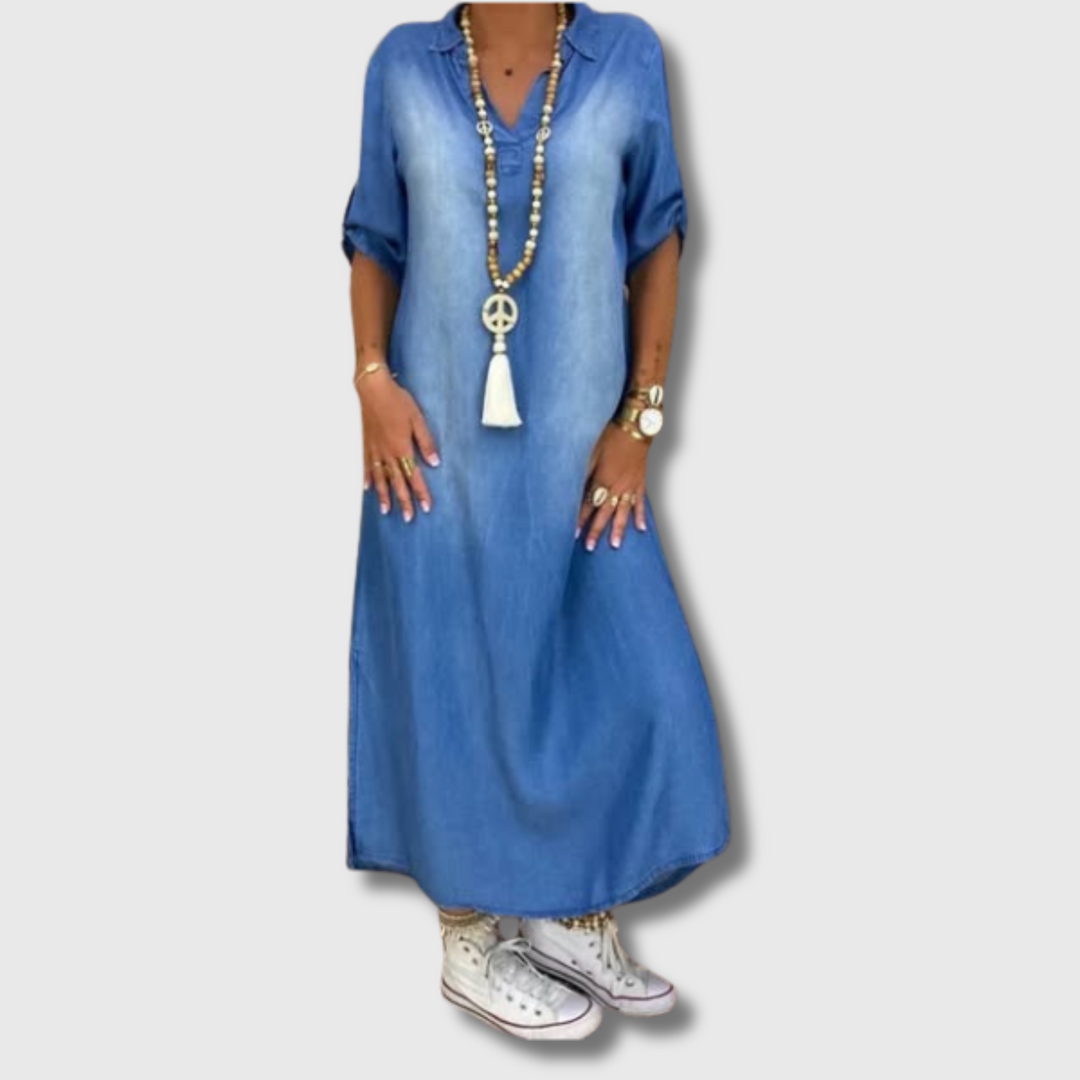 Mikaela™ - Comfortable Denim Dress