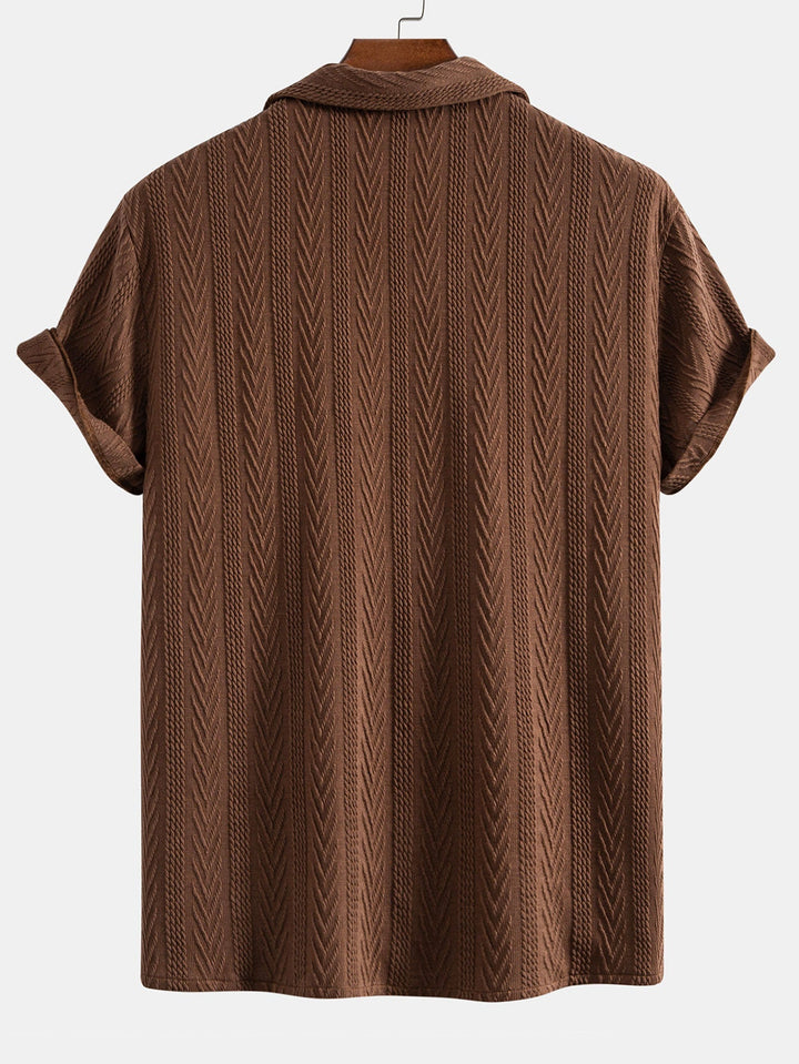 Elio™ - Cuban Shirt and Textured Shorts