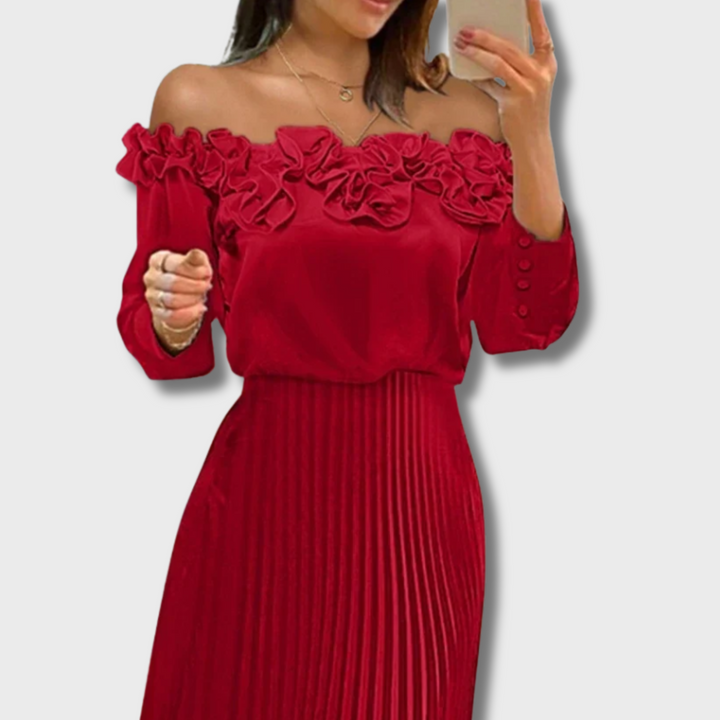 Aria™ - Stunning Off Shoulder Maxi Dress