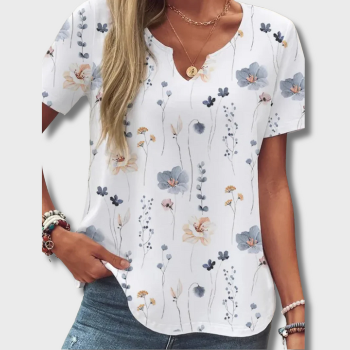 Avery™ - Floral Button-Up Blouse